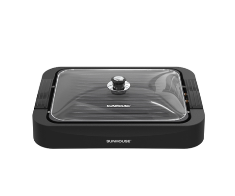 Vỉ nướng điện Sunhouse SHD4604 1700W có nắp kính