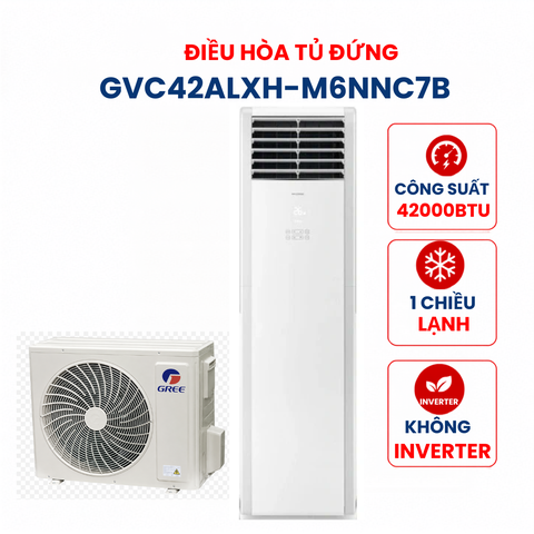 Điều hòa tủ đứng Gree 1 chiều 42000BTU GVC42ALXH-M6NNC7B