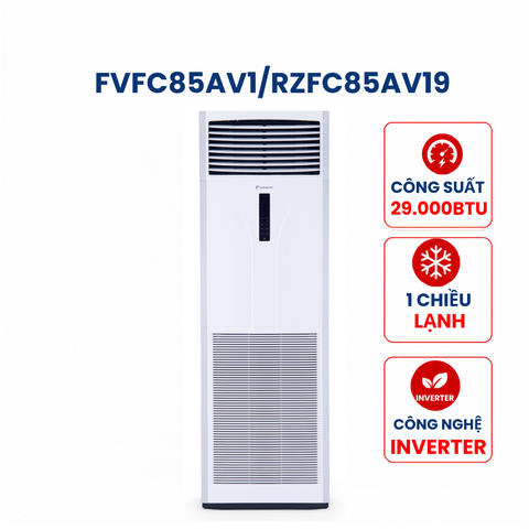Điều hòa tủ đứng Daikin 1 chiều Inverter 29.000Btu FVFC85AV1/RZFC85AV19