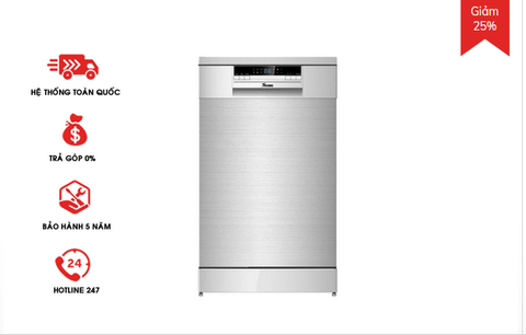 Máy rửa bát Texgio Dishwasher TG-W45A3A/401L 9 Bộ độc lập