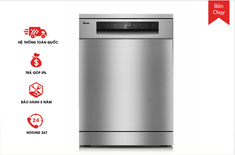 Máy rửa bát Texgio Dishwasher TGF3815S 15 Bộ độc lập, tự hé cửa