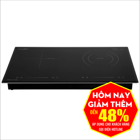Bếp từ đôi Magic 1 từ +1 hồng ngoại AC-220 xuất xứ Malayxia