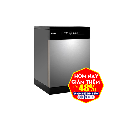 Máy rửa bát Kocher KDEU-8828SEMI 13 bộ độc lập, sấy khô 3D nhập Malaysia
