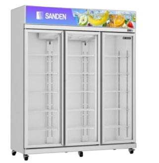 Tủ mát Sanden YPC-1650C 1.400 lít 3 cánh , có sấy kính