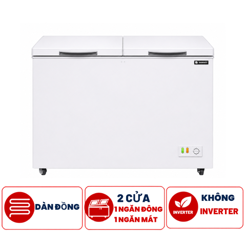Tủ đông Sanden SDH-0265 2 chế độ 265 lít