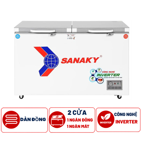 Tủ đông Sanaky VH-3699W4K 2 chế độ, Inverter 260 lít