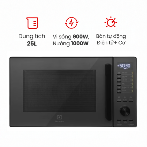 Lò vi sóng Electrolux EMG25D22BM 25 lít có nướng