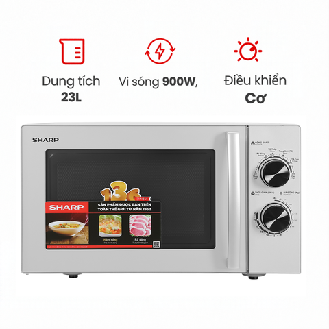 Lò vi sóng Sharp R-32A2VN-S 23 lít không nướng