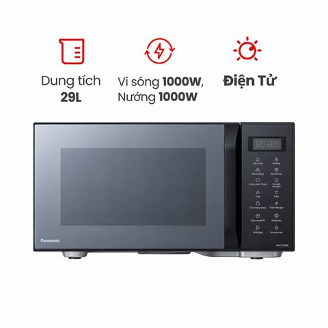Lò vi sóng có nướng Panasonic 29 lít NN-CT56RBYUE