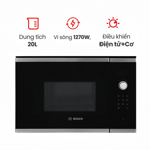 Lò vi sóng âm tủ Bosch BFL523MS0B 20 lít
