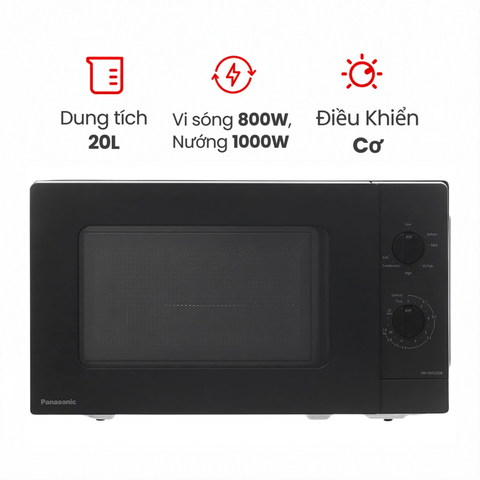 Lò vi sóng có nướng Panasonic NN-GM22QBYUE 20 lít