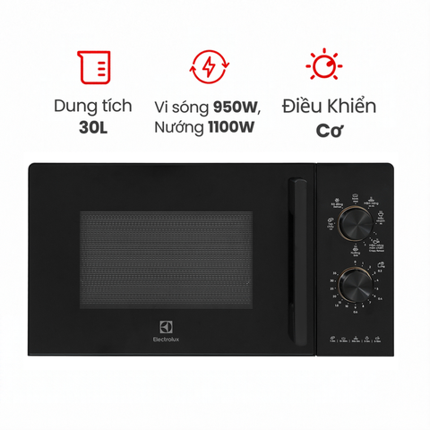 Lò vi sóng Electrolux EMG30D22BM 30 lít có nướng