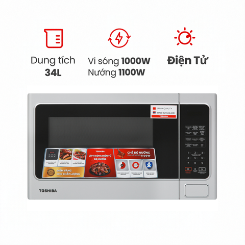 Lò vi sóng Toshiba có nướng ER-SGS34(S1)VN 34 lít