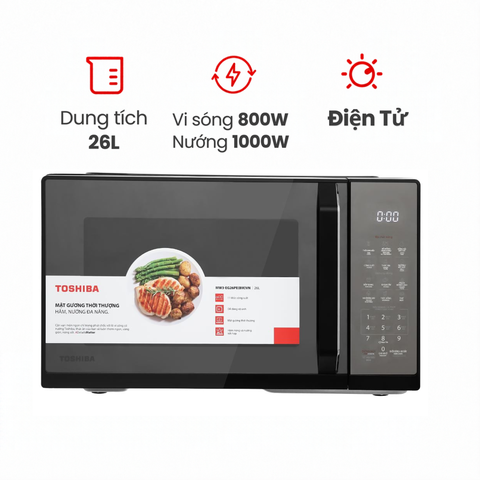 Lò vi sóng có nướng Toshiba MW3-EG26PE(BM)VN 26 lít