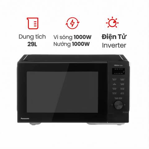 Lò vi sóng có nướng Panasonic NN-GD35QBYUE 29L công nghệ inveter