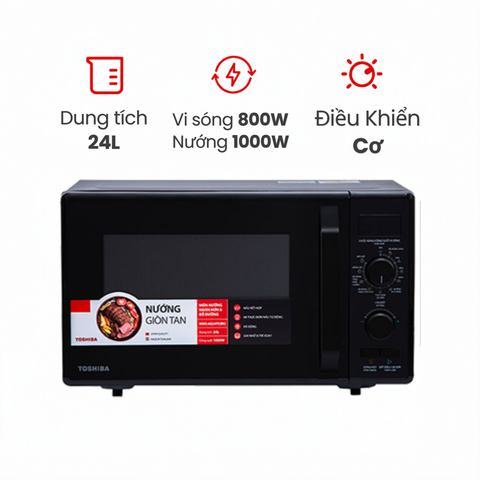 Lò Vi Sóng Toshiba MW2-AG24PC(BK) 24 lít có nướng