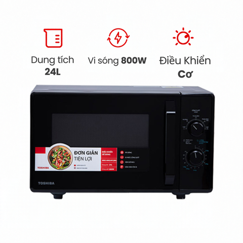 Lò vi sóng Toshiba MW2-MM24PC(BK) 24 lít cơ