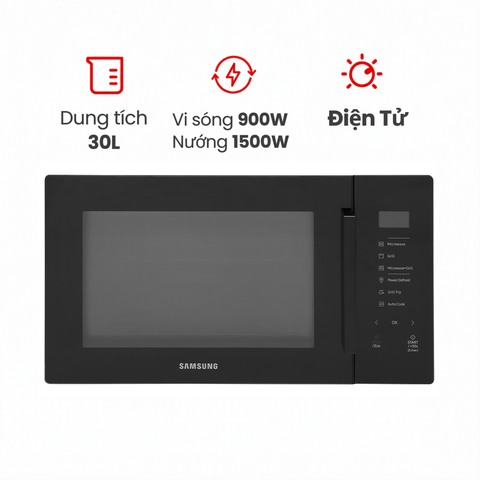 Lò vi sóng Samsung MG30T5018CK/SV 30 lít có nướng