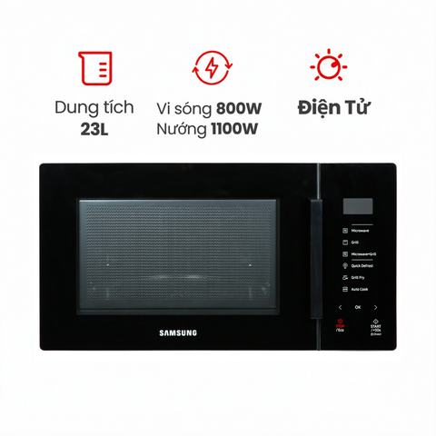 Lò vi sóng Samsung MG23T5018CK/SV 23 lít có nướng