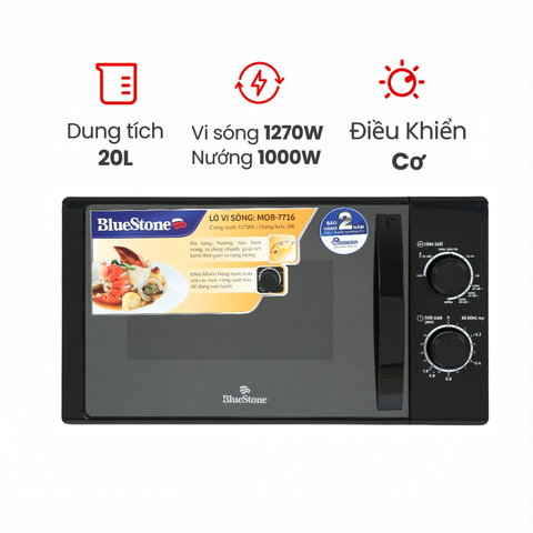 Lò vi sóng có nướng BlueStone MOB-7716 20 lít