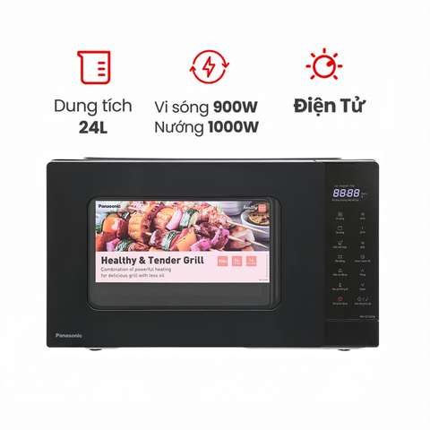 Lò vi sóng Panasonic NN-GT35NBYUE 24 lít có nướng