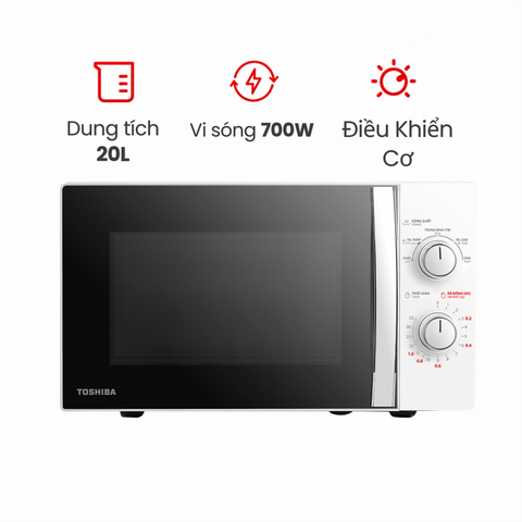 Lò vi sóng Toshiba MWP-MM20P(WH) 20L cơ