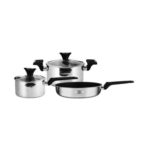 Bộ nồi Elmich EDA-0866 3 chiếc inox đáy liền 3 lớp