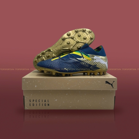 Puma Future 7 Ultimate MG NJR BNA - Marine Blue/Pele Yellow/Grassy Green/Gold 108080 01