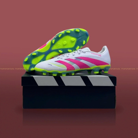 Adidas Predator League Kids MG - Cloud White/Lucid Pink/Lucid Lemon ID3794
