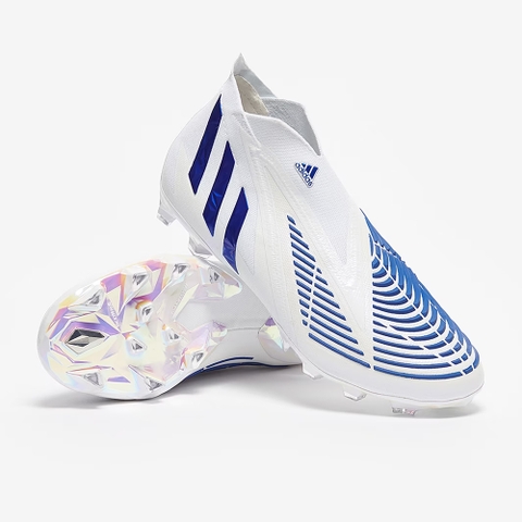 Adidas Predator Edge + AG - White/Hi-Res Blue/White GZ4647