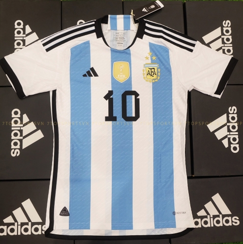 Áo Argentina 22 3 Stars Home Jersey - IV5786