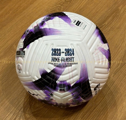 Bóng Nike Premier League Flight 23/24 - White/Fierce Purple/White FB2979 101