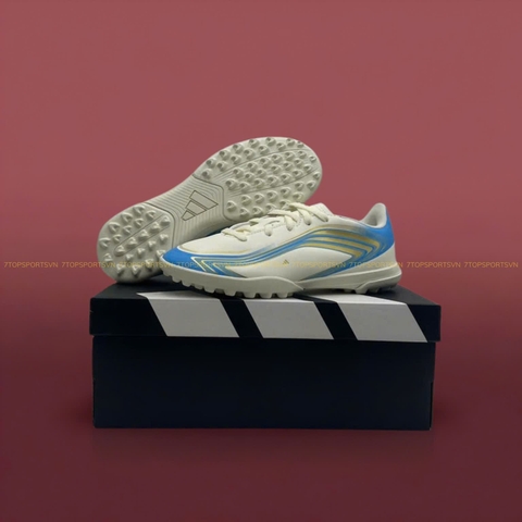 Adidas F50 Messi Club TF Kids - Ivory/Semi Blue Burst/Icey Blue KK1380