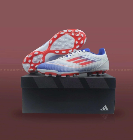 Adidas F50 League 2G/3G AG - Cloud White/Solar Red/Lucid Blue IF1330