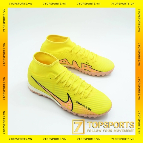 Nike Zoom Mercurial Superfly IX Academy TF - Yellow Strike/Doll/Coconut Milk/Sunset Glow DJ5629 780