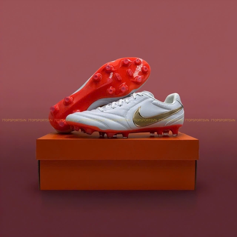 Nike Tiempo Ligera Pro FG - White/Bright Crimson/Blur HQ3158 102
