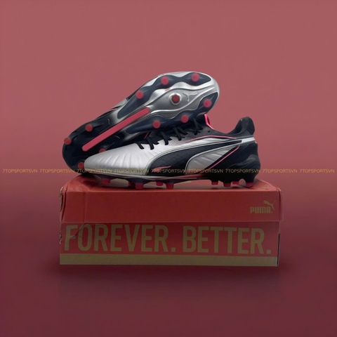 PUMA King Ultimate FG - Silver/Black-Sun/Struck White  108303 03