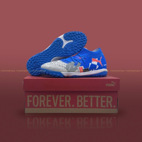 Puma Future 8 Match 'Forever' TF - White/Ultra Blue/Feather Gray/Puma Black/Glowing Red 108425 01