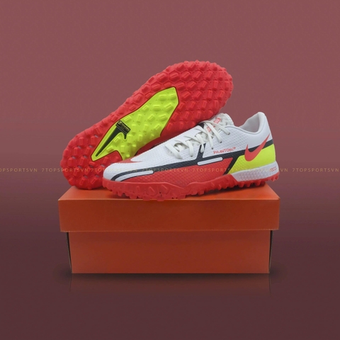 Nike React Phantom GT II Pro TF - White/Volt/Bright Crimson DC0768 167