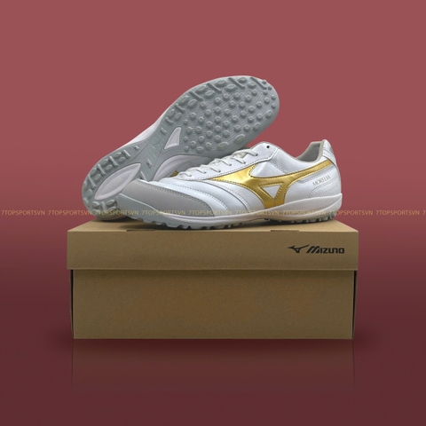 Mizuno Morelia Sala Pro TF - White/Gold Q1GB261350