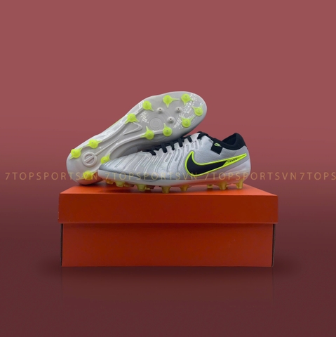 Nike Tiempo Legend 10 Pro AG Pro - Silver/Black/Volt DV4334 001