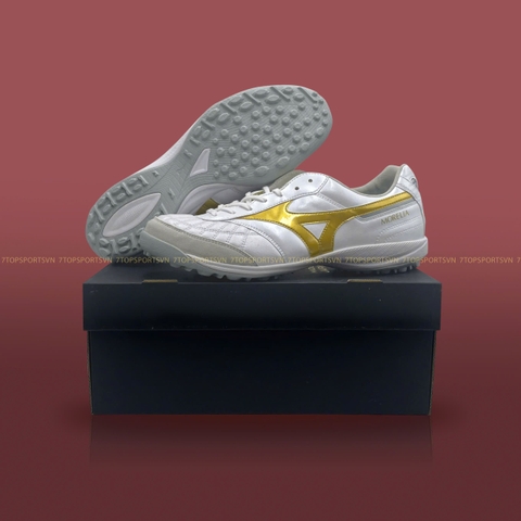 Mizuno Morelia Sala Elite TF - White/Gold Q1GB261250