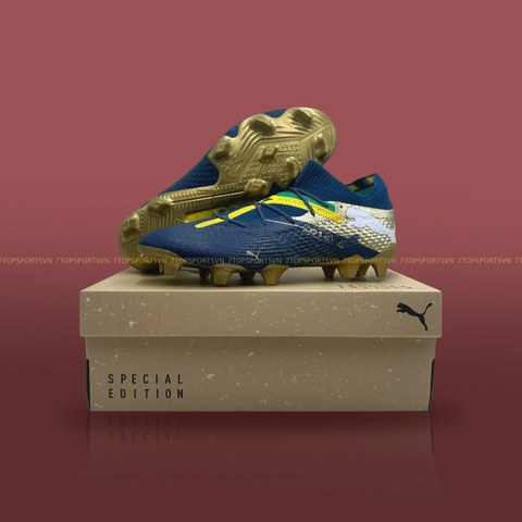 Puma Future 7 Ultimate FG/AG NJR BNA - Marine Blue/Pele Yellow/Grassy Green/Gold 108079 01
