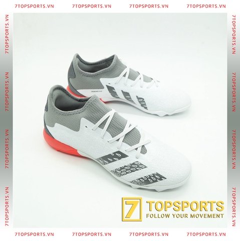 Adidas Predator Freak .3 TF - Cloud White/Iron Metallic/Solar Red FY6292