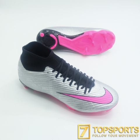 Nike Zoom Mercurial Superfly 9 Academy XXV MG - Metallic Silver/Hyper Pink/Black/Volt FB8402 060