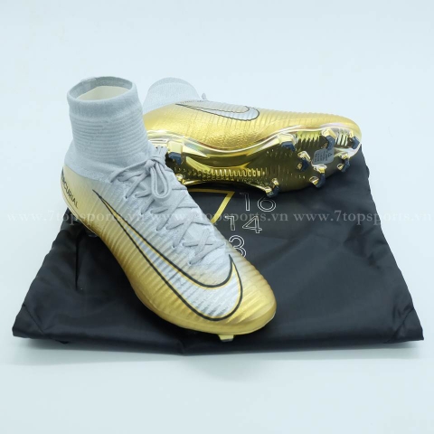 Nike Mercurial Superfly V CR7 SE 'Quinto Triunfo' FG - Platinum/Metallic Silver/Wolf Grey AR0998 009