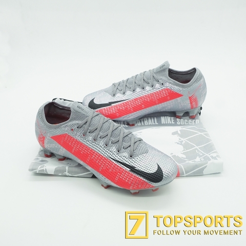 Nike Mercurial Vapor XIII Elite FG - Grey/Laser Crimson/Black AQ4176 906