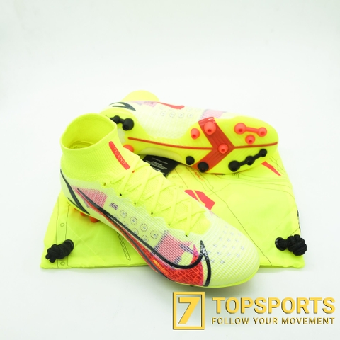 Nike Mercurial Superfly VIII Elite AG R - Volt/Bright Crimson/Black CV0956 760