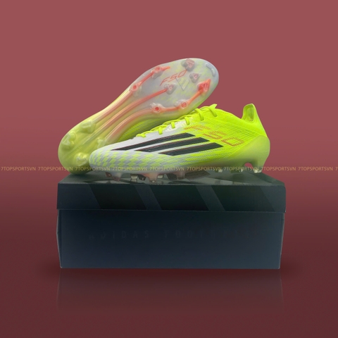 Adidas F50 Elite FG 'Born For Goals' - Core Black/Iron Metallic/Lucid Lemon JR6457