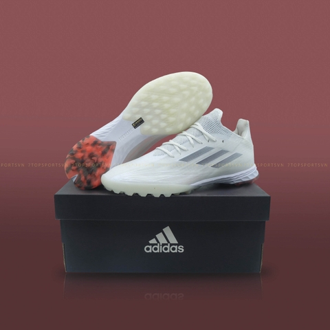 Adidas X Speedflow.1 TF - Cloud White/Iron Metallic/Solar Red FY3281